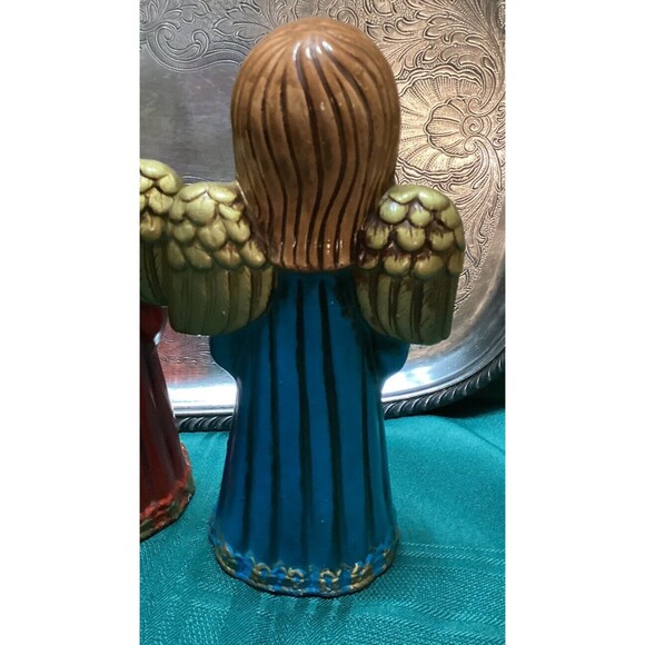 Vintage Set of 3 Singing Christmas Angels Choir Ardo Japan Ceramic MCM Complete - Picture 7 of 16